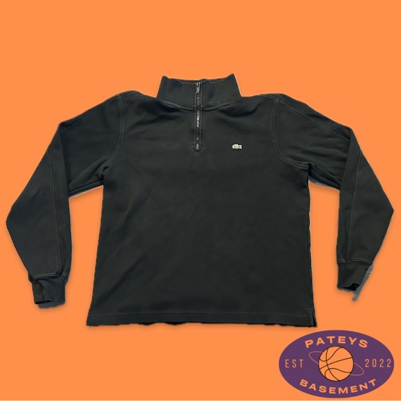 Lacoste Other - Lacoste Black 1/4 Zip Pullover Sweatshirt